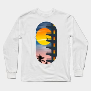 Evening | vintage art | sunset Long Sleeve T-Shirt